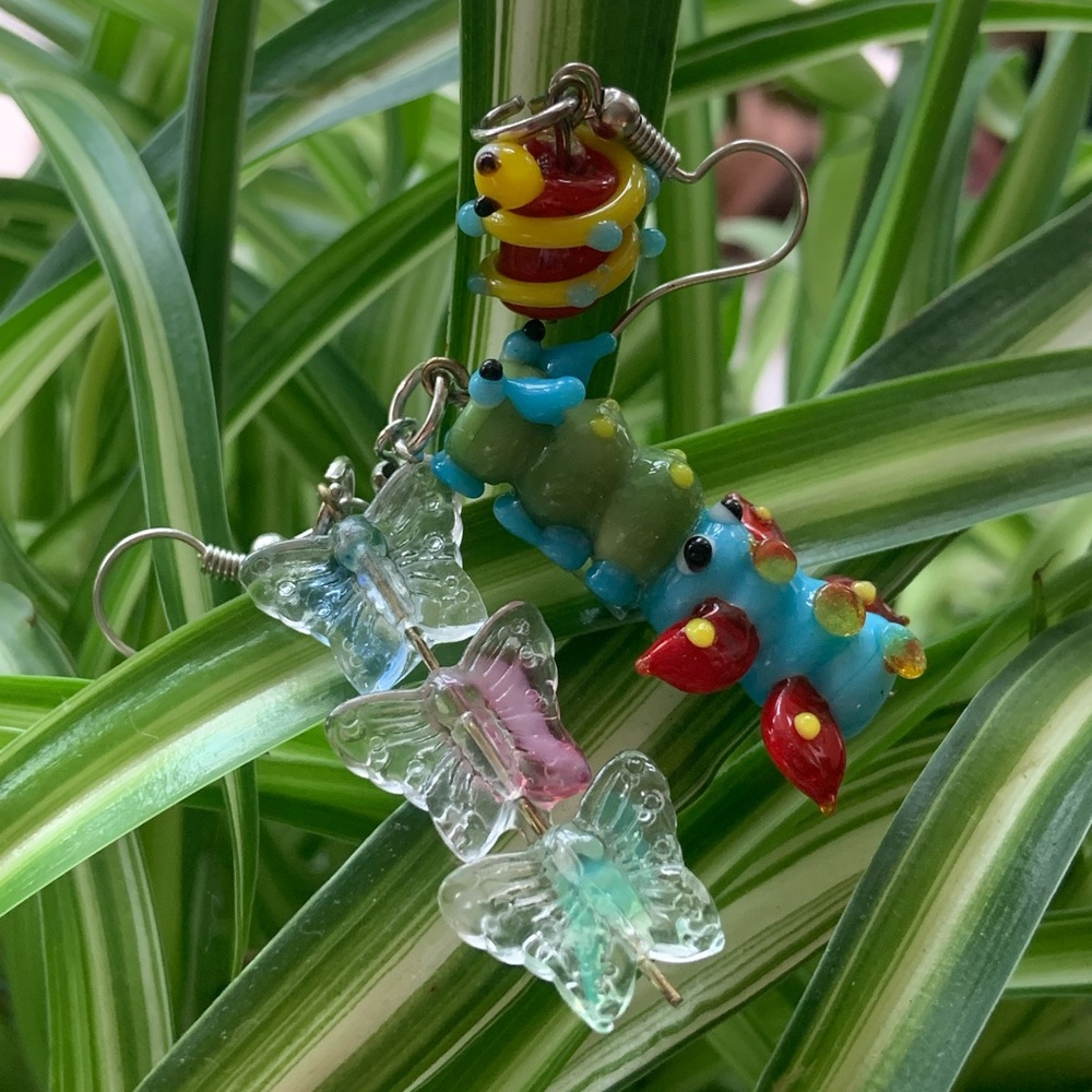 Creature earrings
